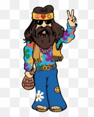 Hippie Peace Clipart - Love And Little Donuts Dude Emoji