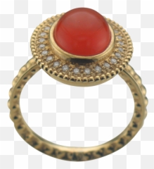 Download Hd 18k Yellow Gold Fire Opal Diamond Ring - Ruby Emoji,Diamond Ring Emoji