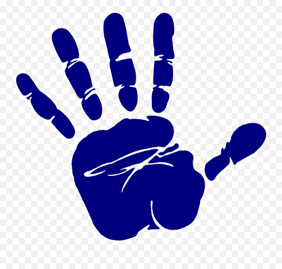 Blue Hands Clip Art - Clip Art Transparent Hand Emoji,Hands Clasped Emoji
