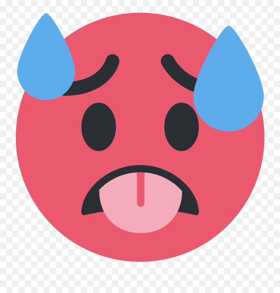 Hot Face Emoji - Hot Face Emoji,Emoji With Tongue Sticking Out Meaning