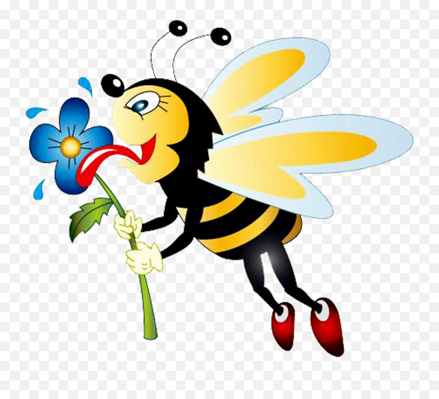 0 88135 A8e76a1d Orig Honey Bee Cartoon Bee Clipart - Bee Reading Materials For Kinder Emoji,Bride Emoji