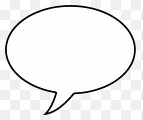 Speech Balloon Clipart - White Bubble Black Background Emoji