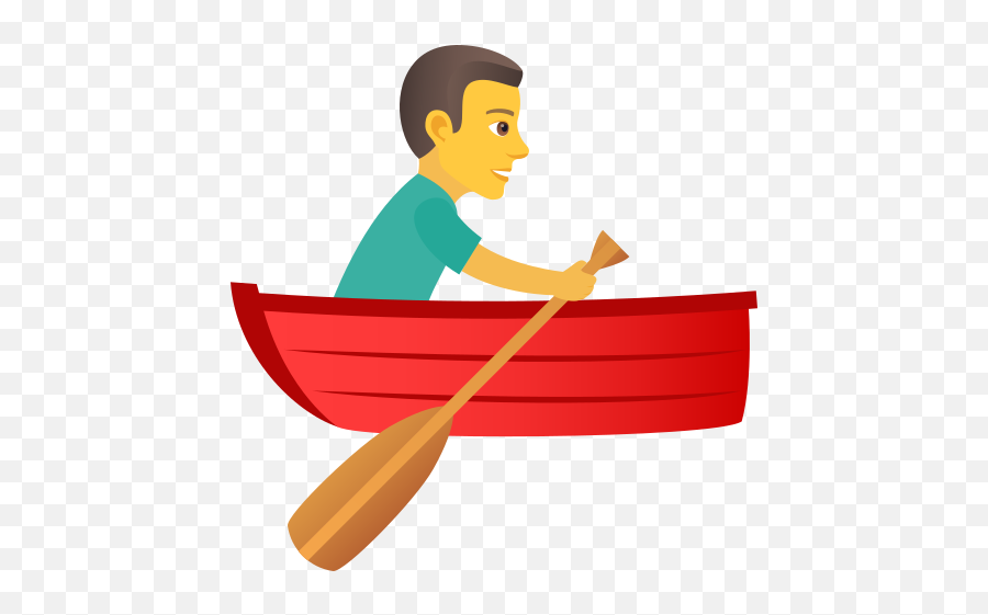 Emoji Rowboat Man - Row Boat Clipart Gif,Barca Emoji