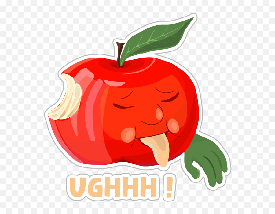 Funny Red Apple Stickers Messages Sticker - 9 Clipart Full Fresh Emoji,Snapchat Fruit Emoji