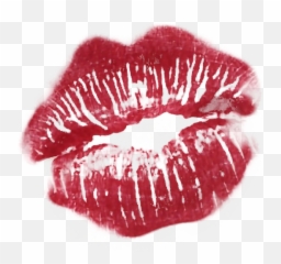 Lip Kiss Kisses Lipstick Red Sticker - Transparent Emoji