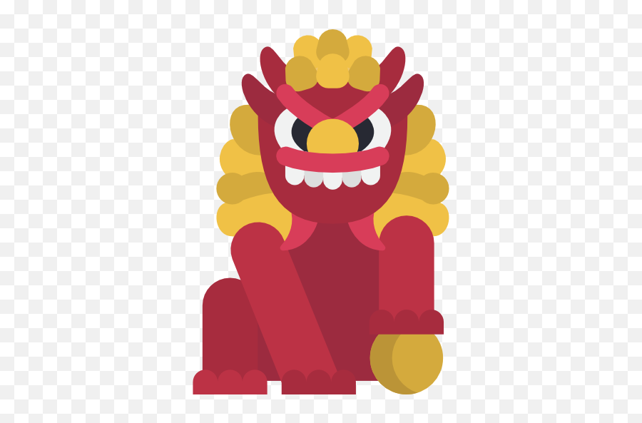 Imperial Guardian Lion - Free Monuments Icons Fictional Character Emoji,Lion Emoticon