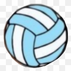 Sport Volleyball Blue White Sticker - Clipart And Emoji