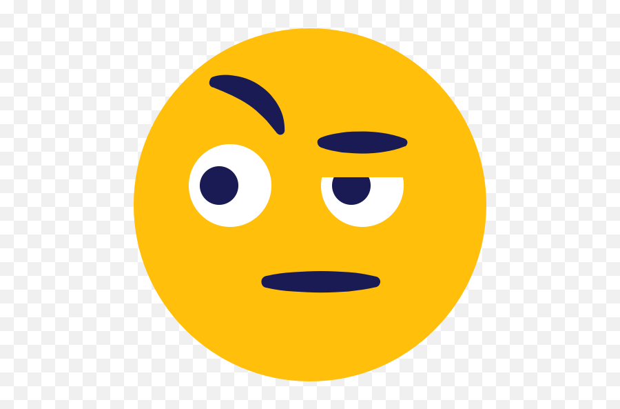 Emoji Mean Suspicious Icon - Mean Emoji,Suspicious Emoji