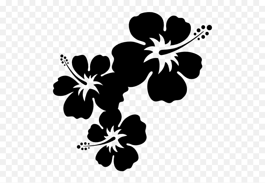 Hibiscus Flowers Corner - Corner Design Hibiscus Flower Emoji,Car Grandma Flower Emoji