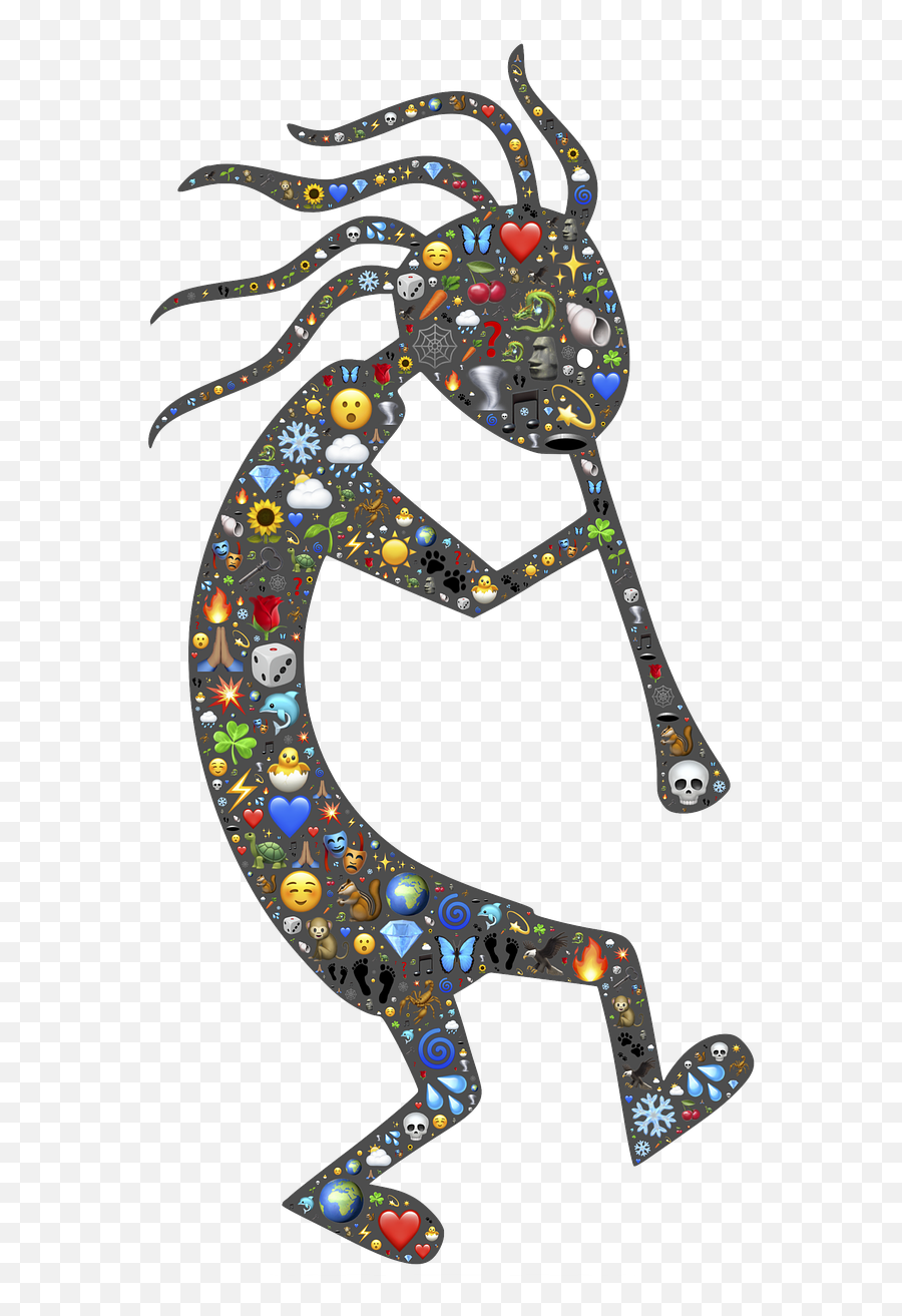 Kokopelli Trickster Symbol Spirit Fun - Kokopelli Emoji,Fun Emoji