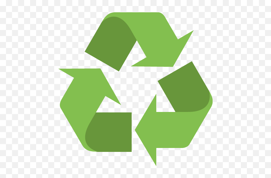 Black Universal Recycling Symbol Emoji - Recycle Symbol,Recycling Emoji