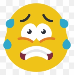 Scared - Smiley Emoji,Scared Emoticon Face