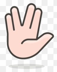 Vulcan Salute Free Icon Of 780 Free Vector Emoji - Icon,Salute Emoji
