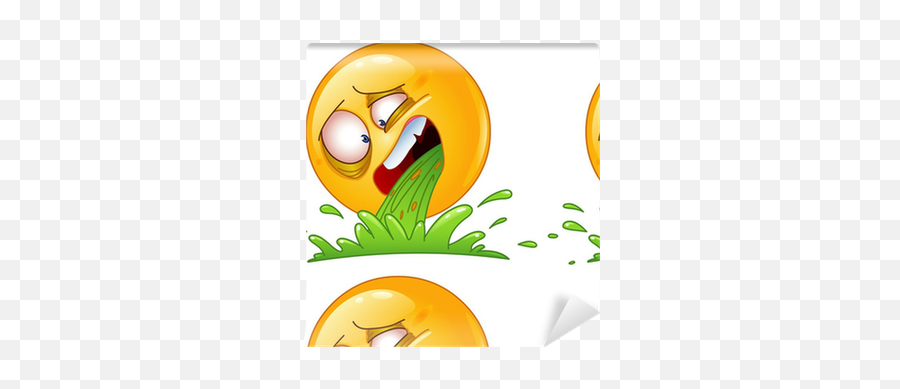 Vomiting Emoticon Wallpaper Pixers - Clip Art Throwing Up Emoji,Emoticon Vomiting
