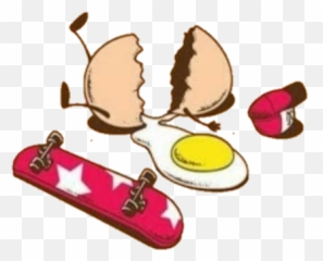 Ovo Skate Bone Quebrado Egg Brokenegg Broke Ovoquebrado - Egg Emoji,Ovo Emoji Copy And Paste