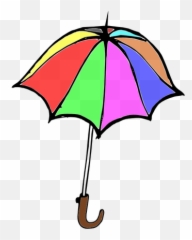 Cartoon Vector Graphics Of Colorful - Small Umbrella Emoji