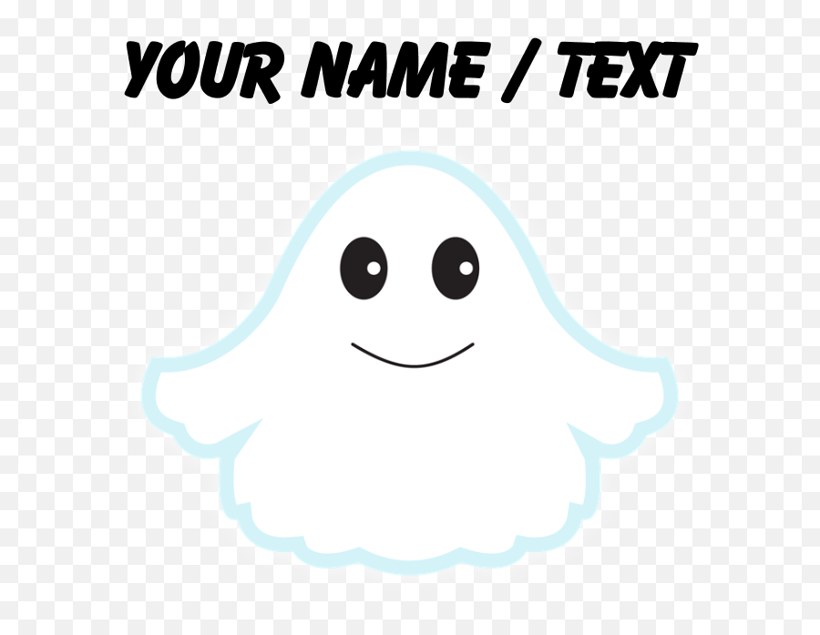 Custom Cartoon Ghost Pillow Case - Clip Art Emoji,Facebook Ghost Emoji