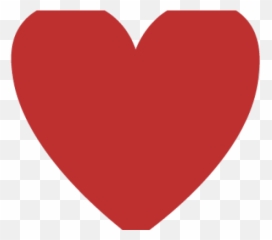 Red Cartoon Heart No Background - Corazon Png Emoji