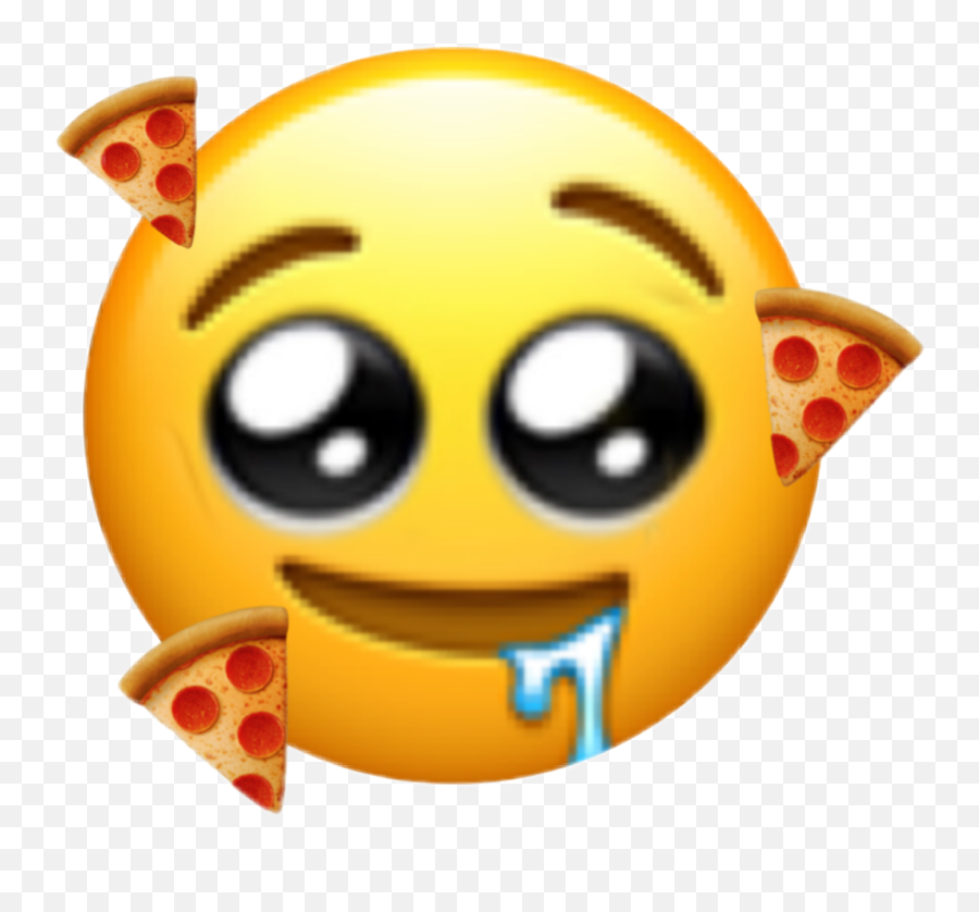 Emoji Emojisticker Emojiiphone Pizza Cute - Caritas Imágenes De Stickers,Emoji Waving