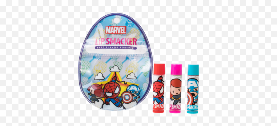 Lip Smacker Easter Disney Trio Bag - Marvel Marvel Lips Cartoon Emoji,Germ Emoji
