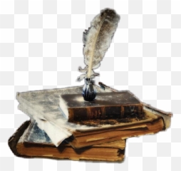 Books Quill Antique - Old Book And Quill Emoji,Quill Emoji