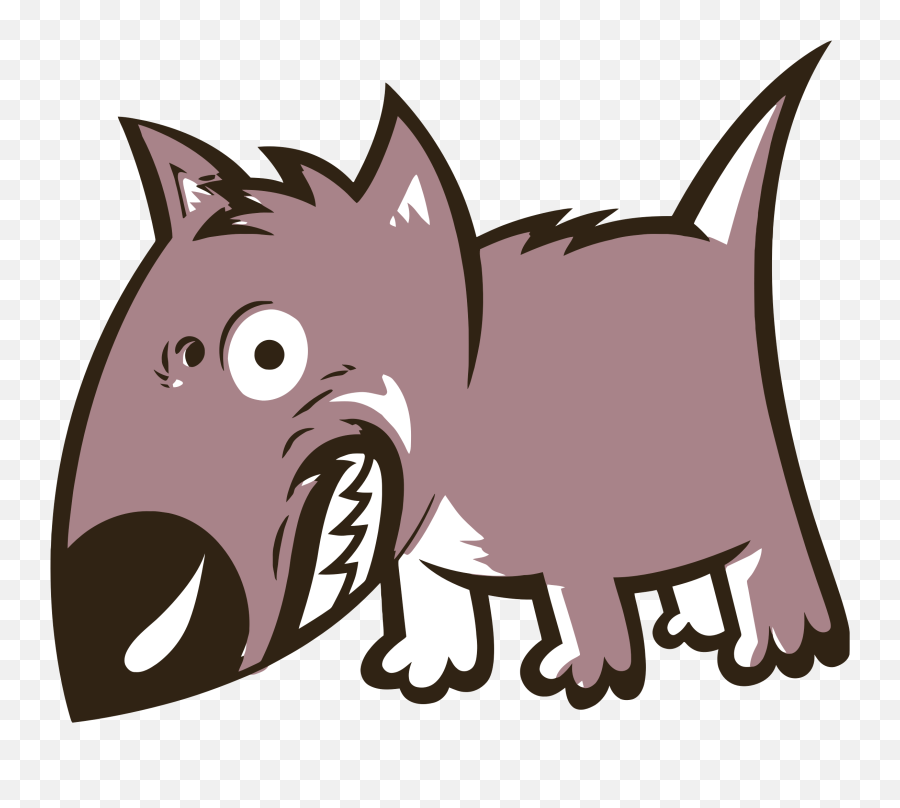 Growl Clipart - Png Angry Dog Cartoon Emoji,Growl Emoji