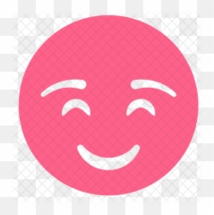 Shy Smiley Emoji Icon Of Glyph Style - Pink Emoji Smiley,Doctor Emoticons