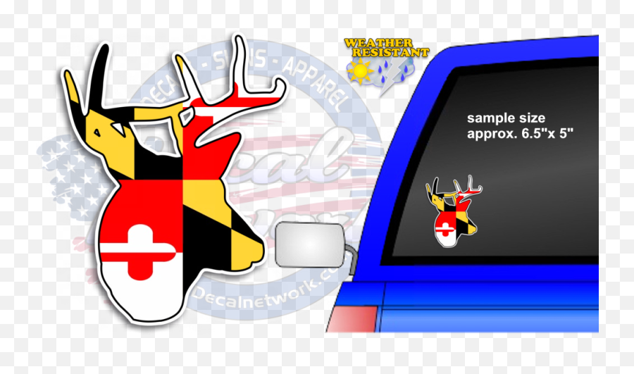 Deer Skull Vinyl Sticker Decal Buck - Video Game Console Emoji,Buck Deer Emoji