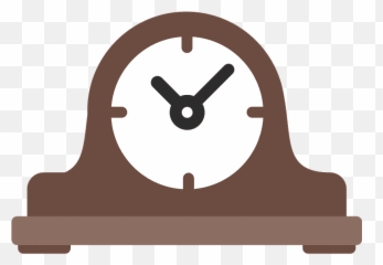 Mantelpiece Clock Emoji Clipart - Alarm Icon Png