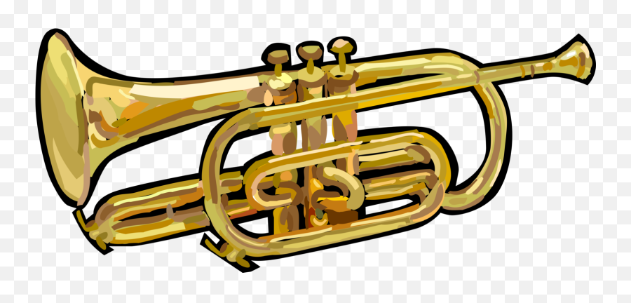 Trumpet Horn Brass Musical Instrument - Brass Musical Instrument Clipart Emoji,Violin Trumpet Saxophone Emoji