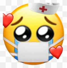Nurse Emoji Corona Sticker - Shy Meme