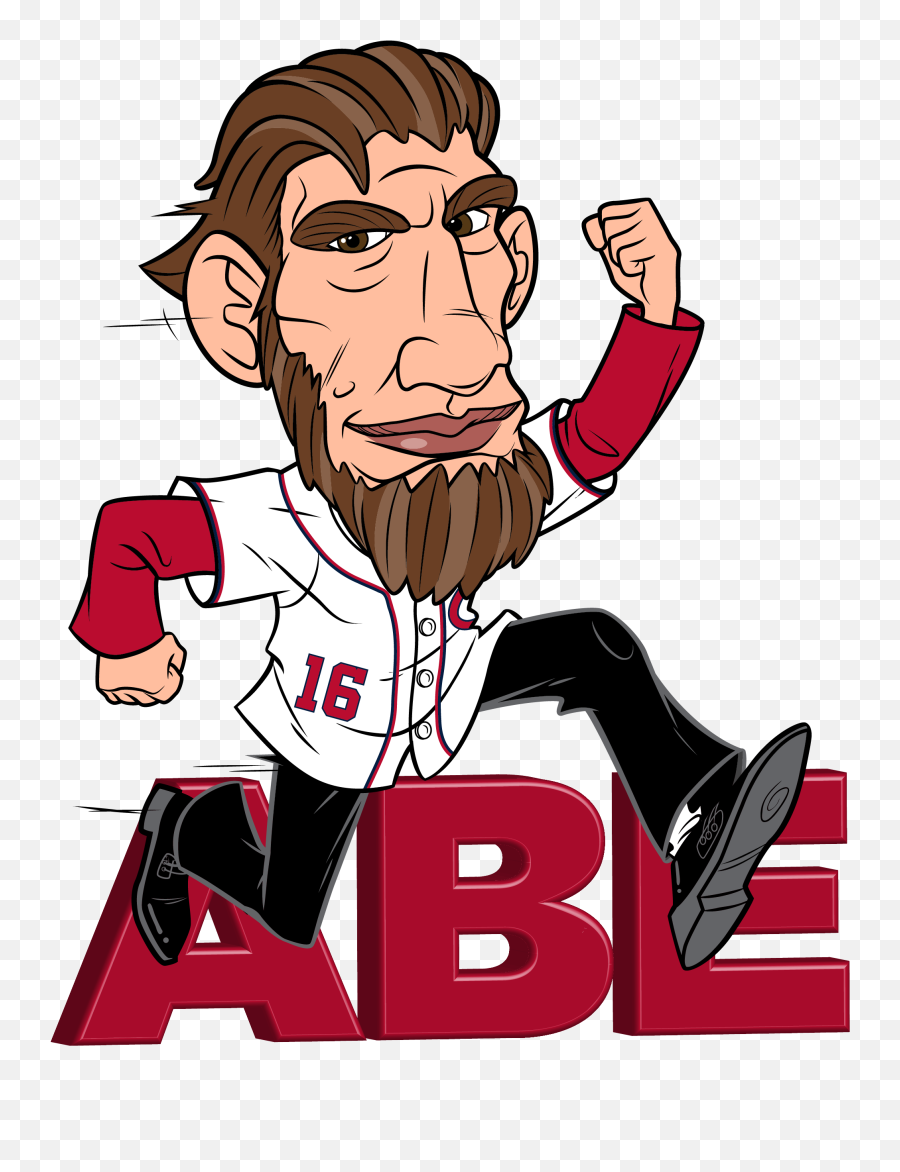 Nationals Emojis Washington Nationals - Abraham Lincoln Racing Presidents,Beard Emoji