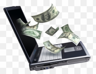 Money Flying Out Of Laptop PSD Official PSDs - Make Online Emoji