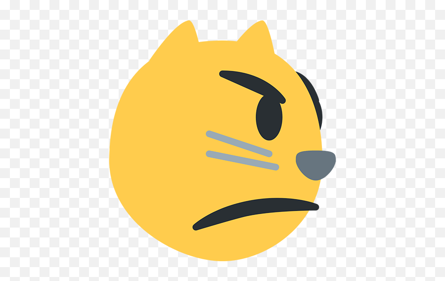 Pouting Cat Face Emoji For Facebook Email Sms - Discord Pouting Cat Emoji,Cat Emoji