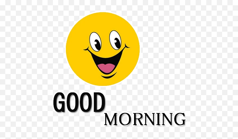 Good Morning 2 - Stickers For Whatsapp Happy Emoji,Good Morning Emoticon