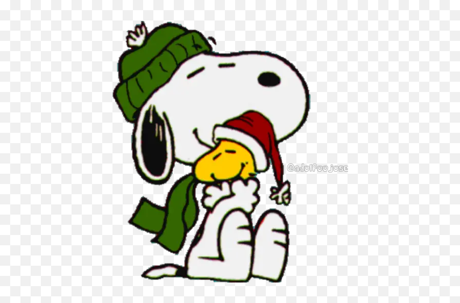 Snoopy Stickers For Whatsapp - Snoopy Christmas Clipart Emoji,Peanuts Emoticons