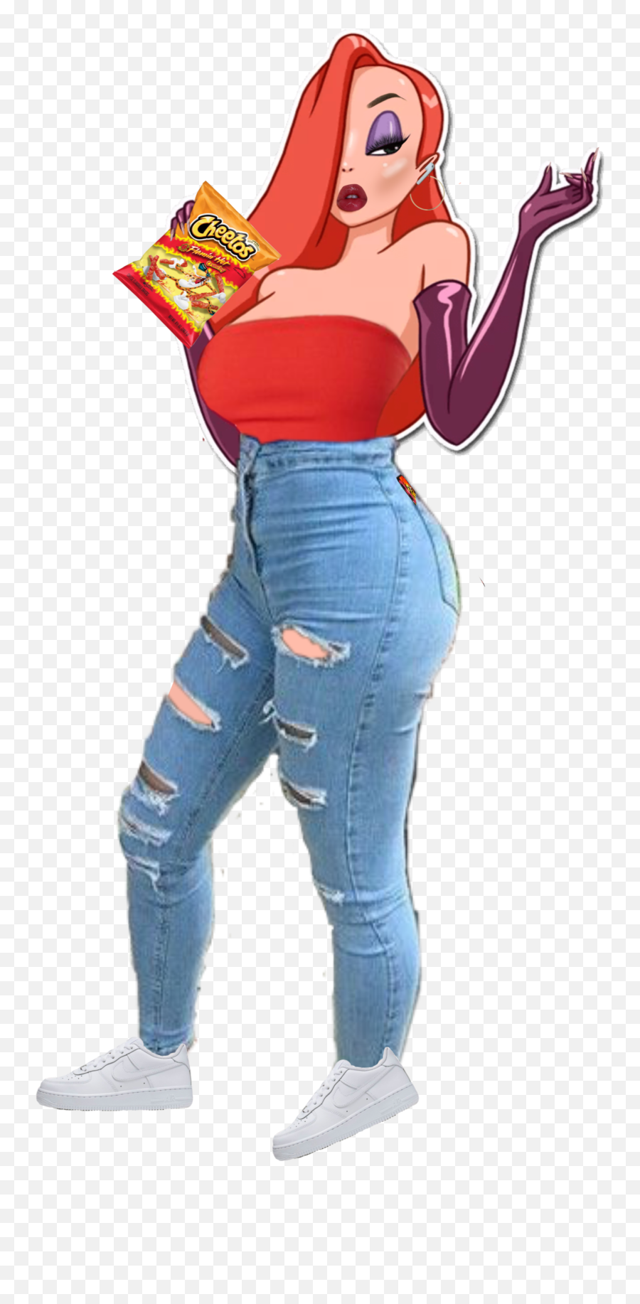 Latina Jessicarabbit Sticker By Vtuke5urp2 - Fictional Character Emoji,Latina Emoji