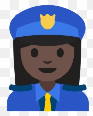 Woman Police Officer Emoji Clipart - Police Woman Clip Art,Police Emojis