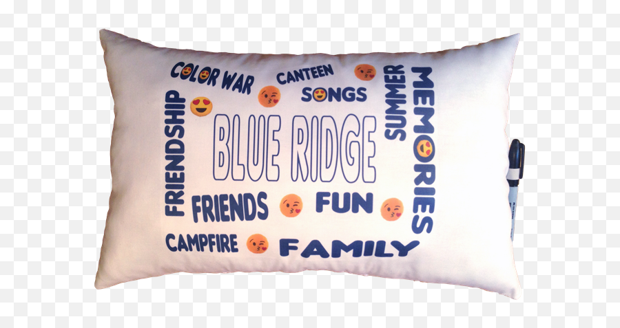 Custom Emoji Camp Words 19x12 Pillow - Cushion,Emoji Pillow Set