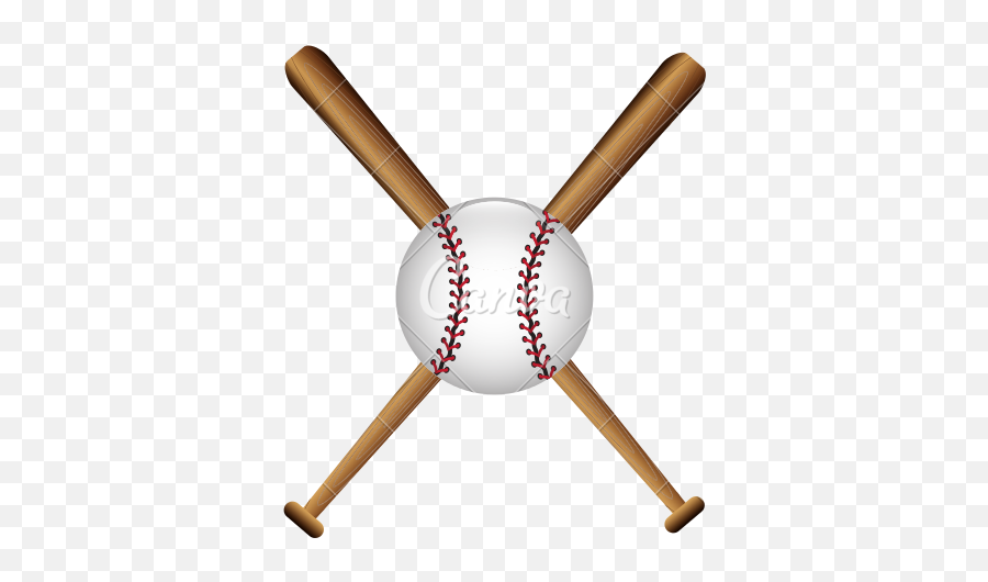 Cartoon Bat Baseball Icons - Baseball And Bat Cartoon Emoji,Emoji Baseball