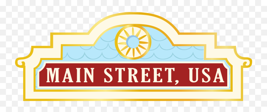 Main Street Usa Clipart - Main Street Usa Sign Disney Emoji,Parade Emoji