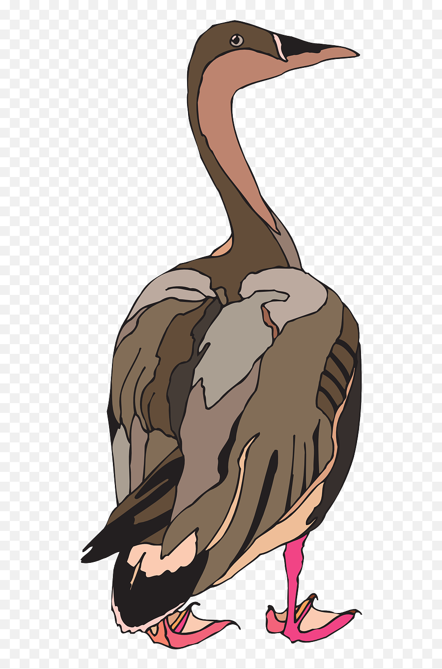 Feet Pink Bird Duck Wings - Duck Emoji,Chicken Wings Emoji