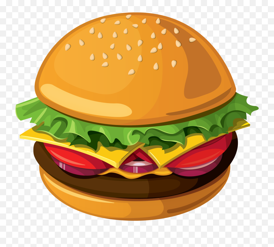 Clear Background Hamburger Clipart - Cheeseburger Clipart Emoji,Big Mac Emoji