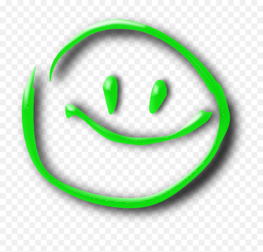 Smiley Face Green Smile Happy - Smile Green Vector Emoji,Right Emoji