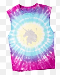 Unicorn Tie Dye Technique - Active Tank Emoji,Tie Dye Emoji