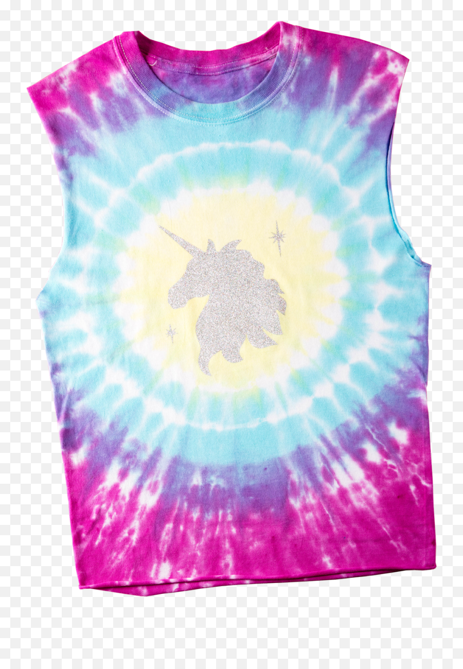 Unicorn Tie Dye Technique - Active Tank Emoji,Tie Dye Emoji