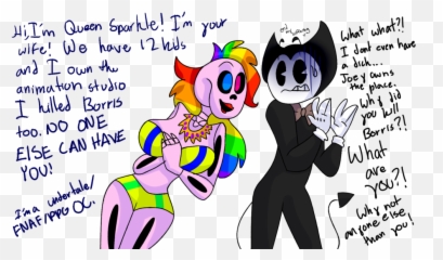Sleepy Puffu0027s Big Bad Book of Cringe - BENDY CRINGE Wattpad Cartoon Emoji