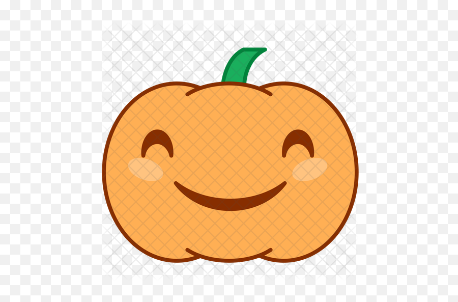 Happy Emoji Icon - Pumpkin Heart,Vegetable Emoji