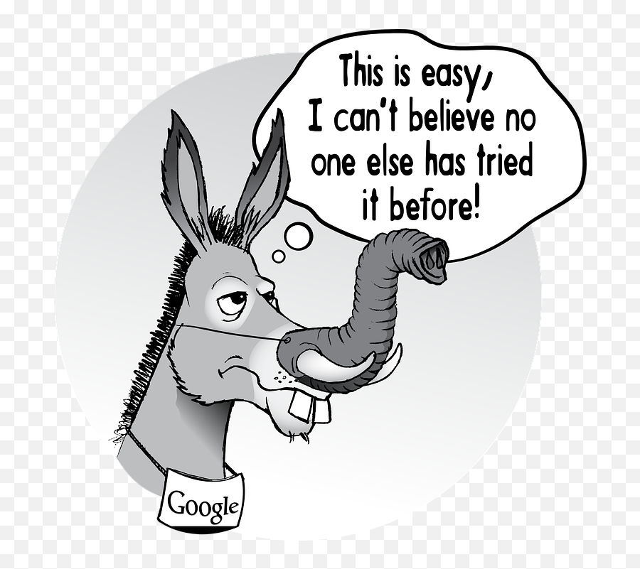 Burro Piada Tronco - Donkey With Elephant Trunk Emoji,Google Emoticons