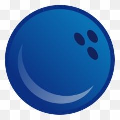 Blue Bowling Ball - Bola De Boliche Desenho Emoji